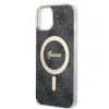 Husa Guess IML 4G MagSafe pentru iPhone 15 Black