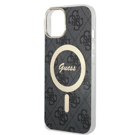 Husa Guess IML 4G MagSafe pentru iPhone 15 Black