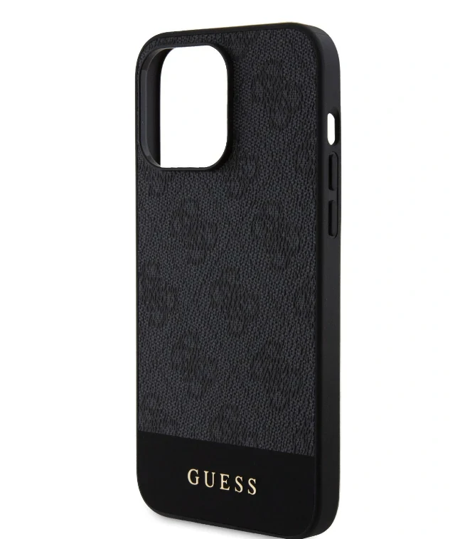 Husa Guess PU 4G Stripe MagSafe pentru iPhone 15 Pro Black thumb