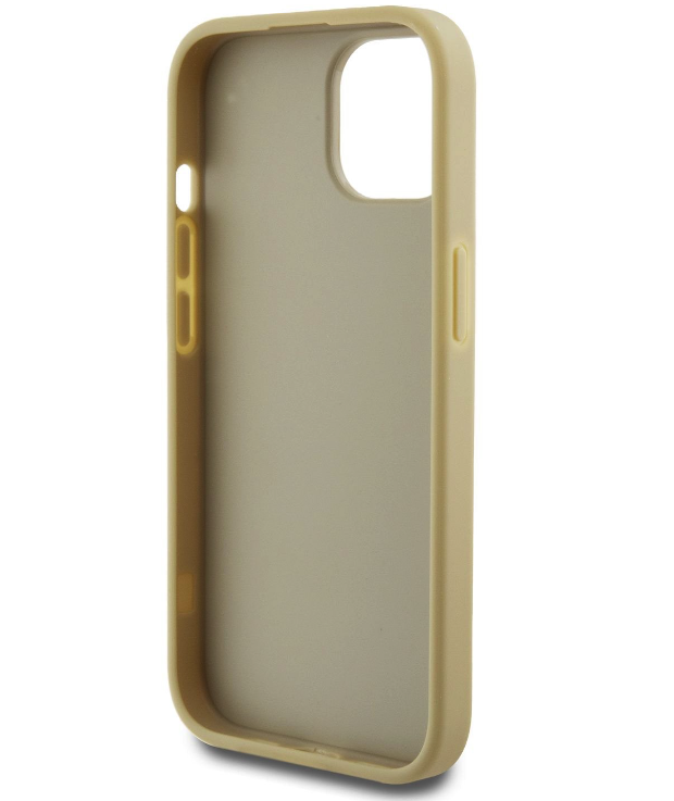 Husa Guess PU Fixed Glitter 4G Metal Logo pentru iPhone 13 Gold thumb