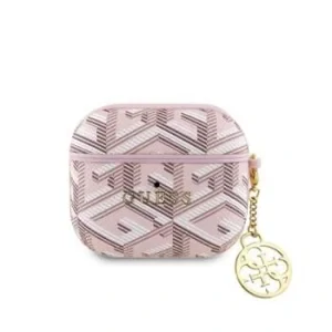 Husa Guess PU G Cube Charm pentru AirPods 3 Pink
