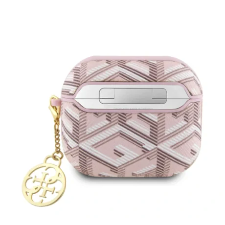 Husa Guess PU G Cube Charm pentru AirPods 3 Pink