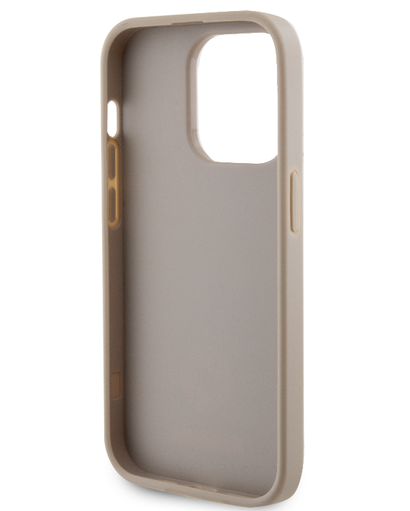 Husa Guess PU Perforated 4G Glitter Metal Logo pentru iPhone 12/12 Pro Gold thumb