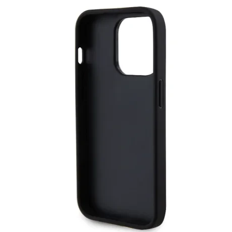 Husa Guess PU Perforated 4G Glitter Metal pentru iPhone 14 Pro Negru