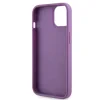 Husa Guess Rhinestones Triangle Metal Logo pentru iPhone 13 Purple