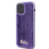 Husa Guess Sequin Script Logo pentru iPhone 12/12 Pro Purple