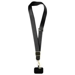 Snur Guess Crossbody Popruh Nylon 4G Charm Black
