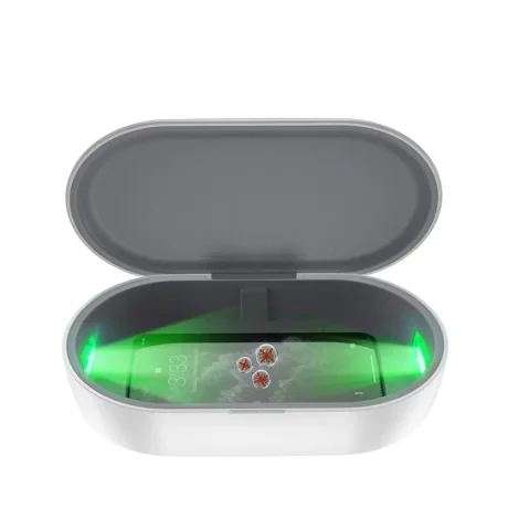 Incarcator wireless cu functie de sterilizare si aromaterapie, Hoco DCW01 Alb