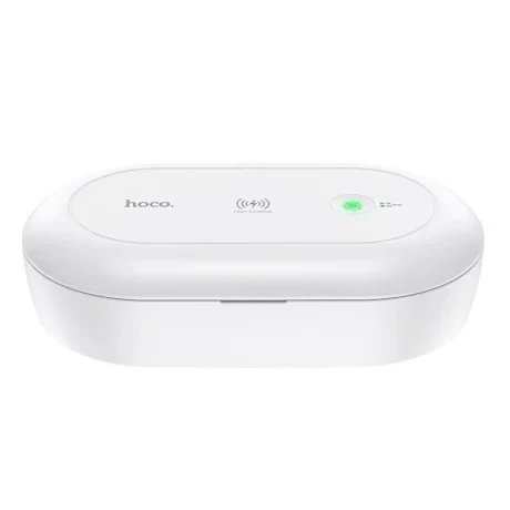 Incarcator wireless cu functie de sterilizare si aromaterapie, Hoco DCW01 Alb