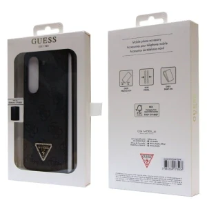 Husa Guess 4G PU Leather Triangle pentru Samsung Galaxy Z Fold 5 Black thumb