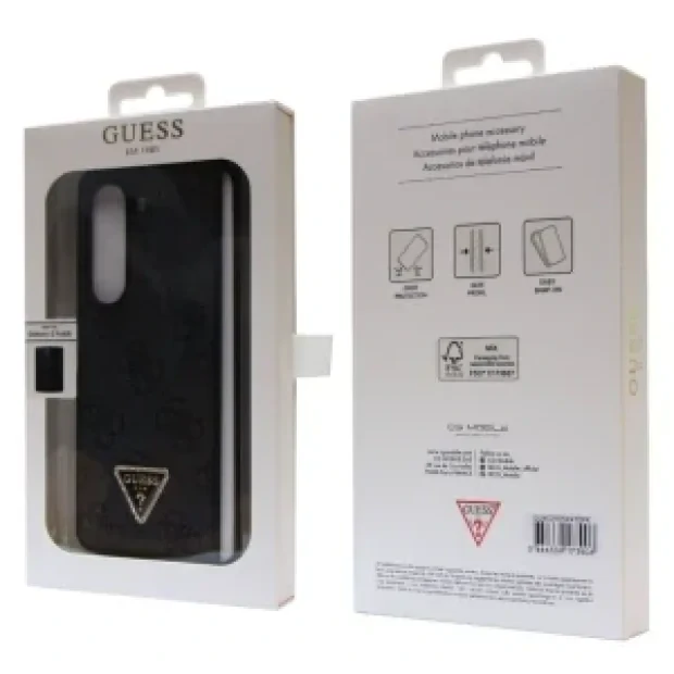 Husa Guess 4G PU Leather Triangle pentru Samsung Galaxy Z Fold 5 Black