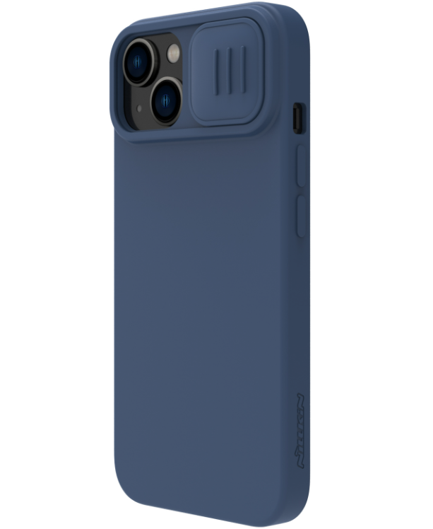 Husa Silicon Nillkin CamShield Silky pentru iPhone 15 Plus Midnight Blue thumb