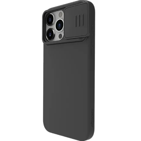 Husa Silicon Nillkin CamShield Silky pentru iPhone 15 Pro Max Black