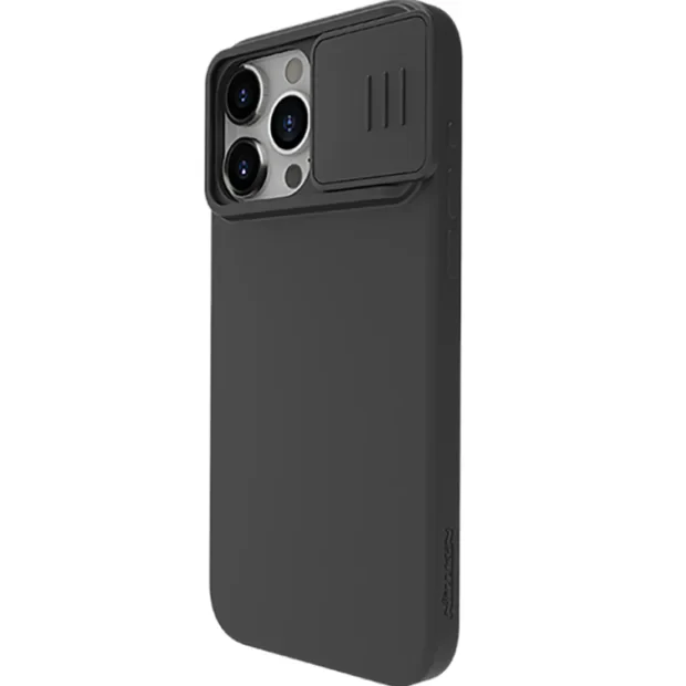 Husa Silicon Nillkin CamShield Silky pentru iPhone 15 Pro Max Black