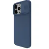 Husa Silicon Nillkin CamShield Silky pentru iPhone 15 Pro Max Midnight Blue