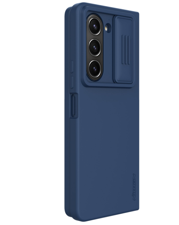 Husa Silicon Nillkin CamShield Silky pentru Samsung Galaxy Z Fold 5 Blue thumb