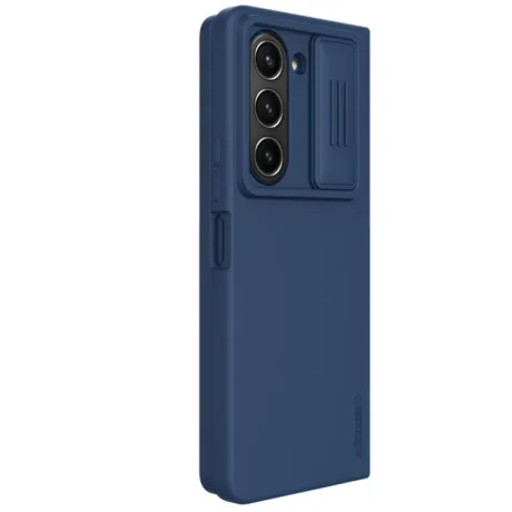 Husa Silicon Nillkin CamShield Silky pentru Samsung Galaxy Z Fold 5 Blue