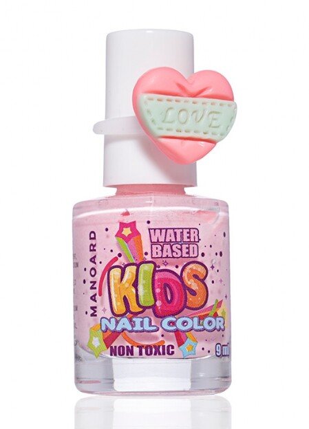 Oja Copii Pe Baza De Apa 9 Ml, Manoard  Pink Glitter thumb