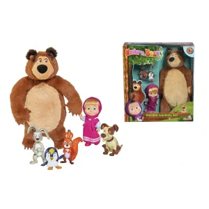 Set Papusa Masha si Ursul de plus + Animale