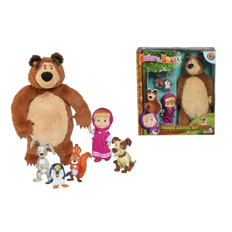 Set Papusa Masha si Ursul de plus + Animale