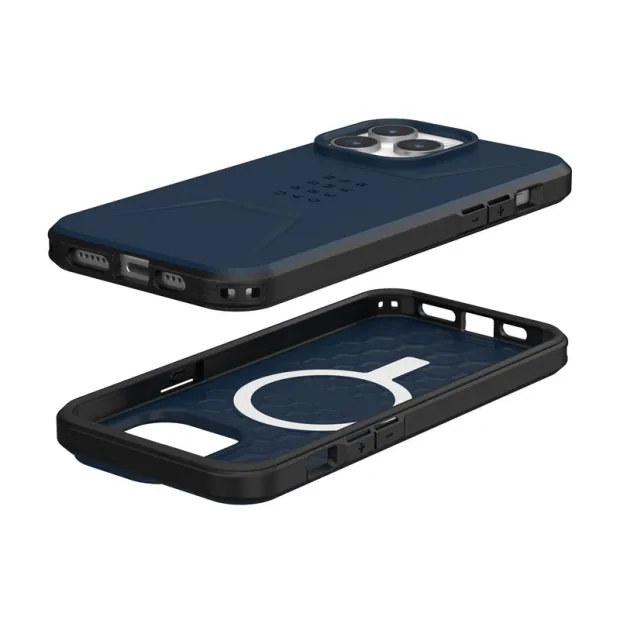 Husa UAG Civilian MagSafe Mallard pentru iPhone 15 Pro Max Albastru