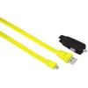 12V Charging Kit, charger with USB flat cable on micro USB, yellow