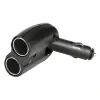 2-way Distributor for Cigarette Lighter Socket 180°, 12 V