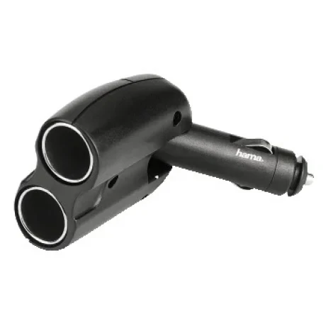 2-way Distributor for Cigarette Lighter Socket 180°, 12 V