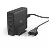 65 Watt Charging Station, 4-Way (2x PD USB-C, 2x USB-A), black