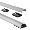 Aluminium Cable Duct, Semi-Circular, 110/3.3/1.8 cm, silver