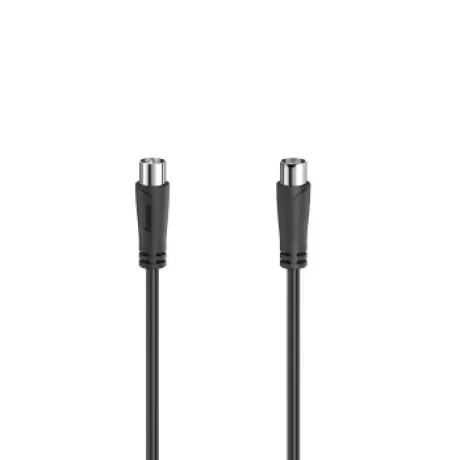 Antenna Cable, coax plug - coax socket, 1.5 m, 90 dB, black