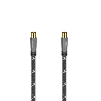 Antenna Cable, Coax Plug - Coax Socket, Metal, Gold-Plated, 1.5 m, 120 dB thumb