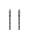 Antenna Cable, Coax Plug - Coax Socket, Metal, Gold-Plated, 1.5 m, 120 dB