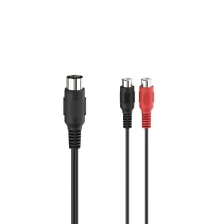 Audio Adapter, 2 RCA Sockets - 5-Pin DIN Plug