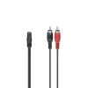 Audio Adapters, 2 RCA Plugs - 3.5 mm Jack Socket Stereo