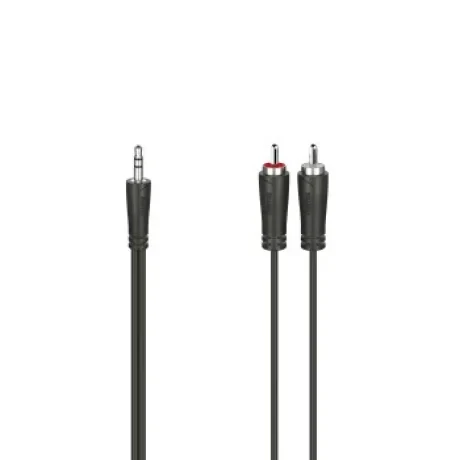 Audio Cable, 3.5 mm Jack Plug - 2 RCA Plugs, Stereo, 1.5 m
