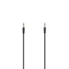 Audio Cable, 3.5 mm Jack Plug - 3.5 mm jack plug, slim, black, 1.0 m