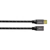 Audio Cable, XLR Plug - XLR Socket, Fabric, gold-plated, 1.5 m