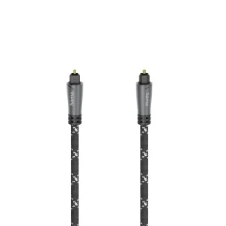 Audio Optical Fibre Cable, ODT Plug (Toslink), Metal, 1.5 m