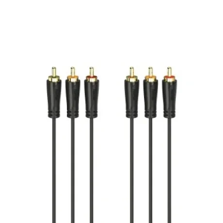 Audio/Video Cable, 3 RCA plugs - 3 RCA plugs, gold-plated, 3.0 m
