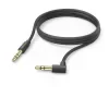 Aux Cable, 3.5 mm Jack - 3.5 mm Jack, 90° Angled Plug, 2.0 m, black