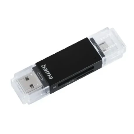 &quot;Basic&quot; USB 2.0 OTG Cardreader, SD/microSD, black
