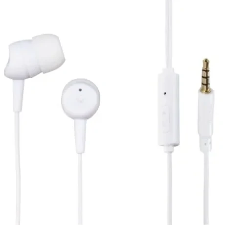 &quot;Basic4Phone” headphones, in-ear, microphone, cable kink protection, white