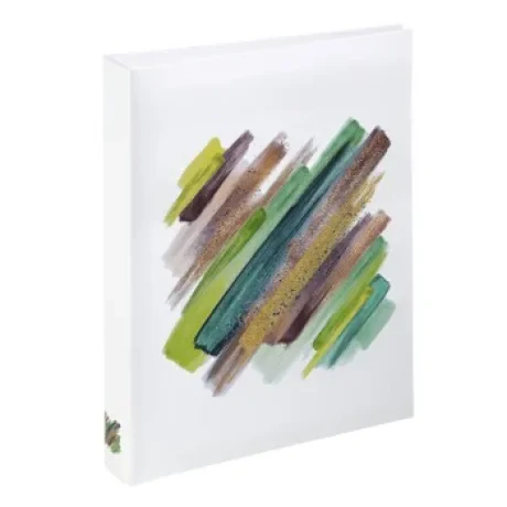&quot;Brushstroke&quot; Mini Slip-in Album for 24 photos w. a size of 10x15 cm, green