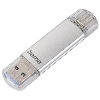 "C-Laeta" USB Flash Drive, Type-C USB 3.1/USB 3.0, 64 GB, 40 MB/s, silver thumb