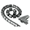 Cable Bundle Tube, 1.5 m, 30 mm, silver