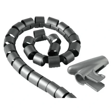 Cable Bundle Tube, 1.5 m, 30 mm, silver