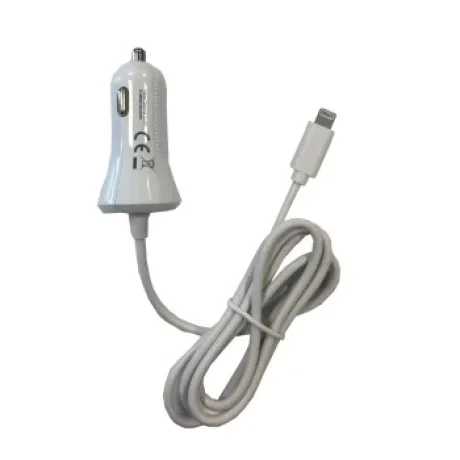 Car charger, Lightning, 2.4 A, black