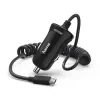Car charger, micro-USB, 2.4 A, black