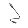 Charging Cable, USB-C - USB-C, 0.2 m, Nylon, black